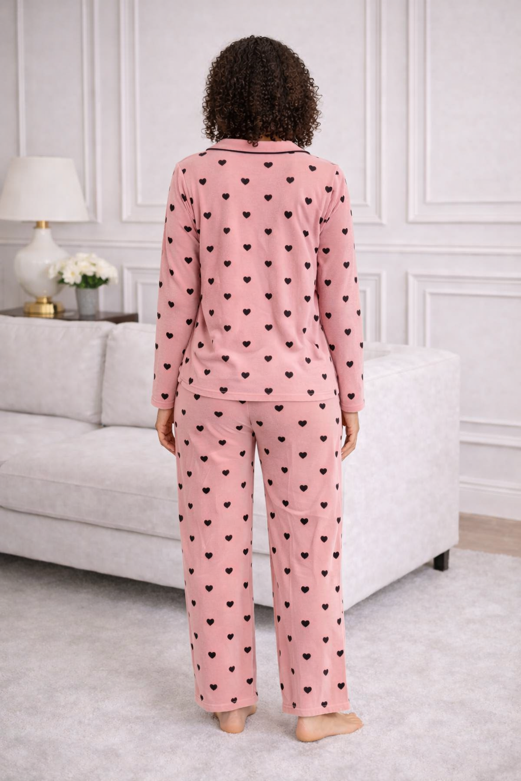 Premium Comfort Heart Print Pajama Set