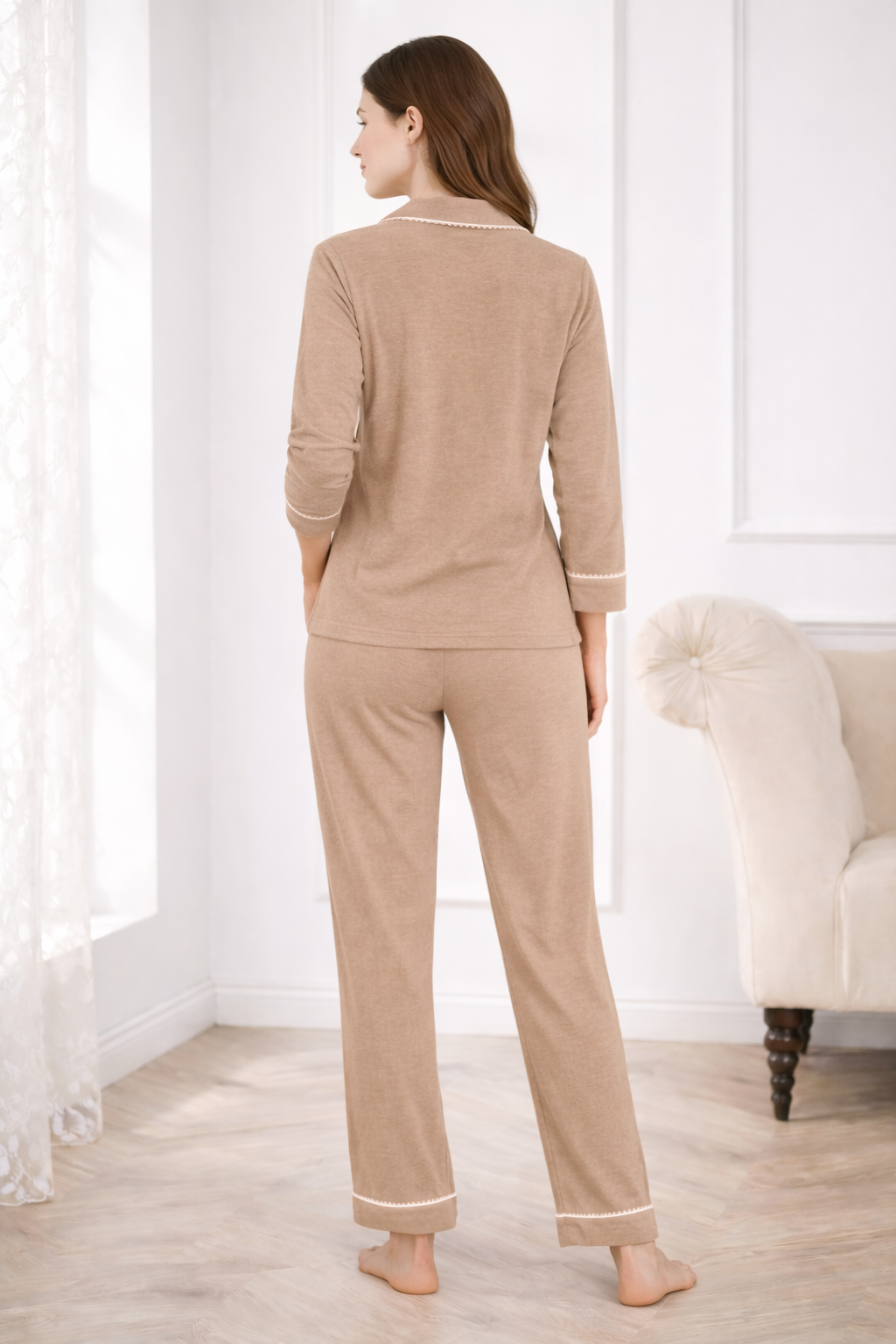 Butterfly Trim Pajama Set